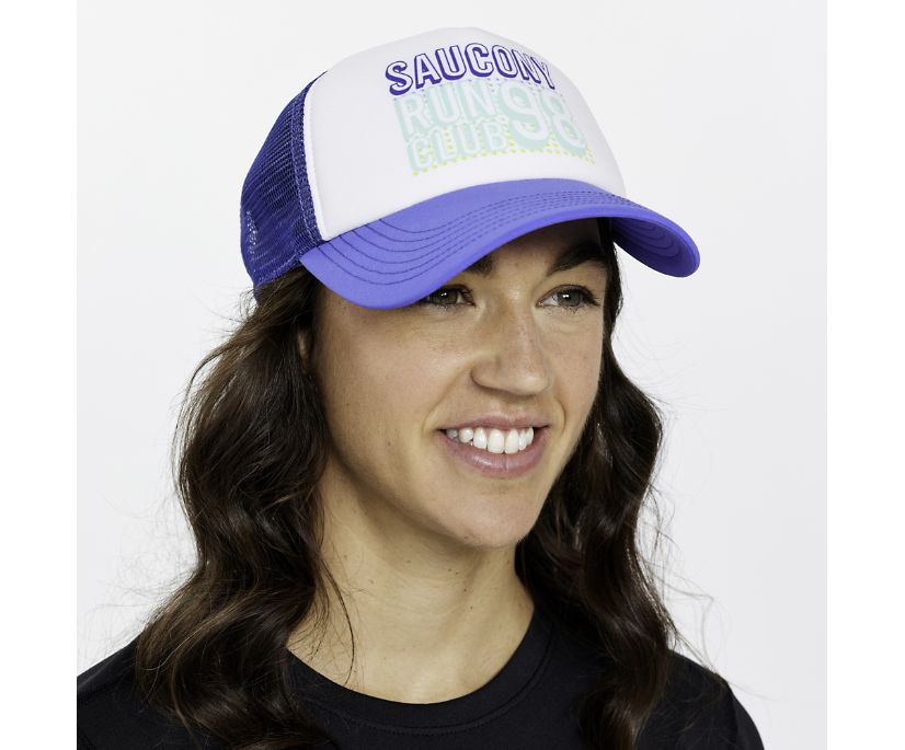 Chapeaux Saucony Foamie Trucker Hat Femme Bleu | X99497-4