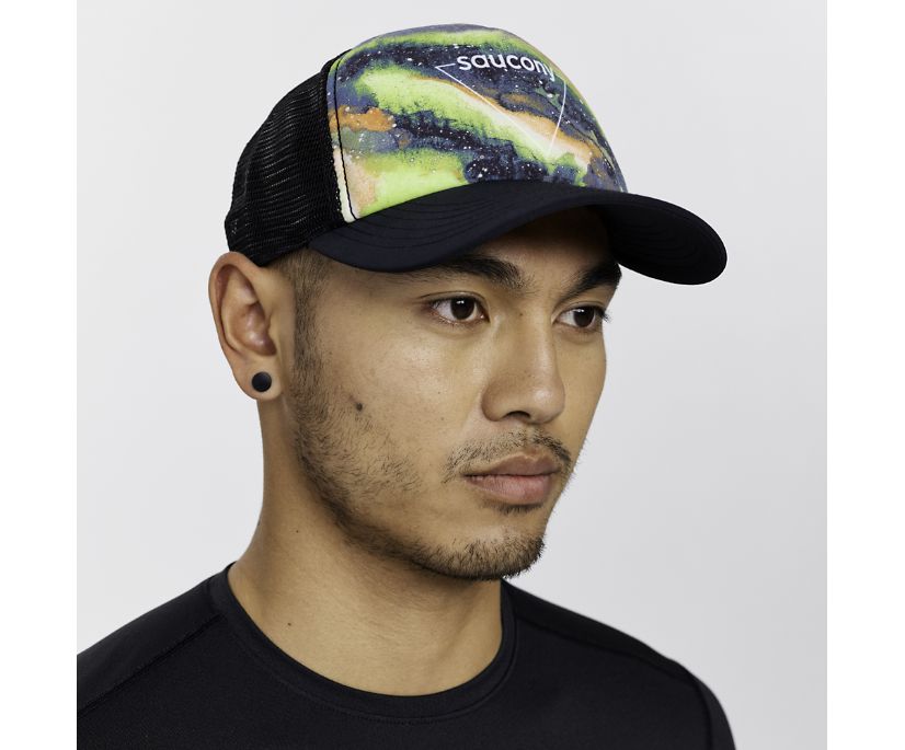 Chapeaux Saucony Foamie Trucker Hat Homme Noir | X94119-2