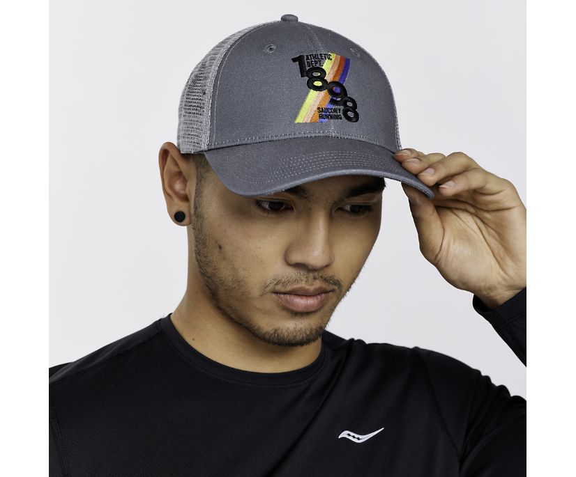 Chapeaux Saucony Trucker Hat Homme Grise Foncé | Z66605-8