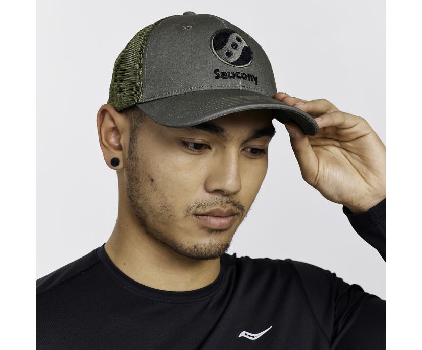 Chapeaux Saucony Trucker Hat Homme Vert Olive | Z71663-8