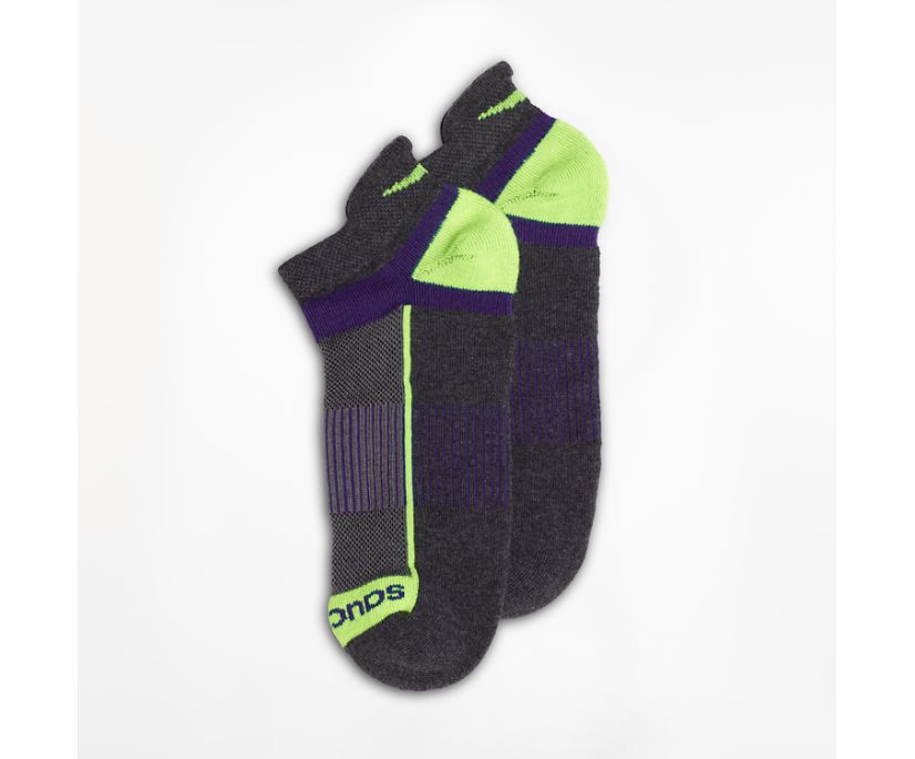 Chaussettes Saucony Inferno No Show Tab 3-Pack Socks Homme Grise Foncé | Y31415-7