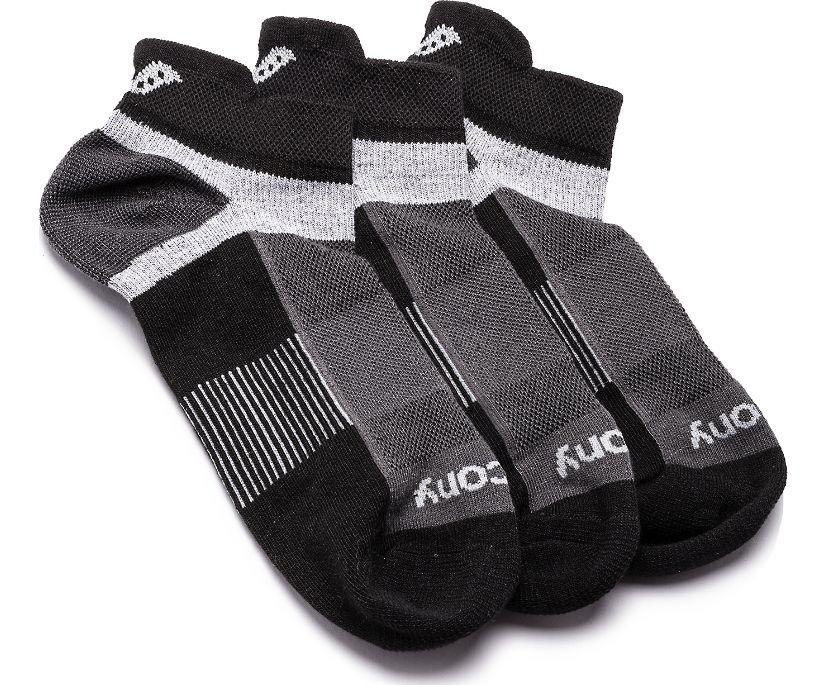 Chaussettes Saucony Inferno No Show Tab 3-Pack Socks Femme Noir | Y51343-1