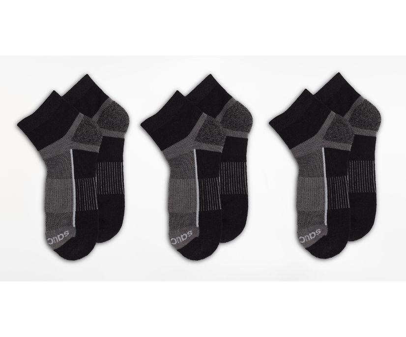 Chaussettes Saucony Inferno Quarter 3-Pack Socks Homme Noir | Y74649-9