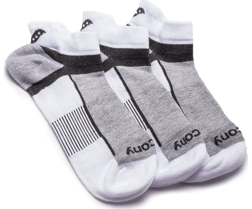 Chaussettes Saucony Inferno Quarter 3-Pack Socks Homme Blanche | Y79879-2