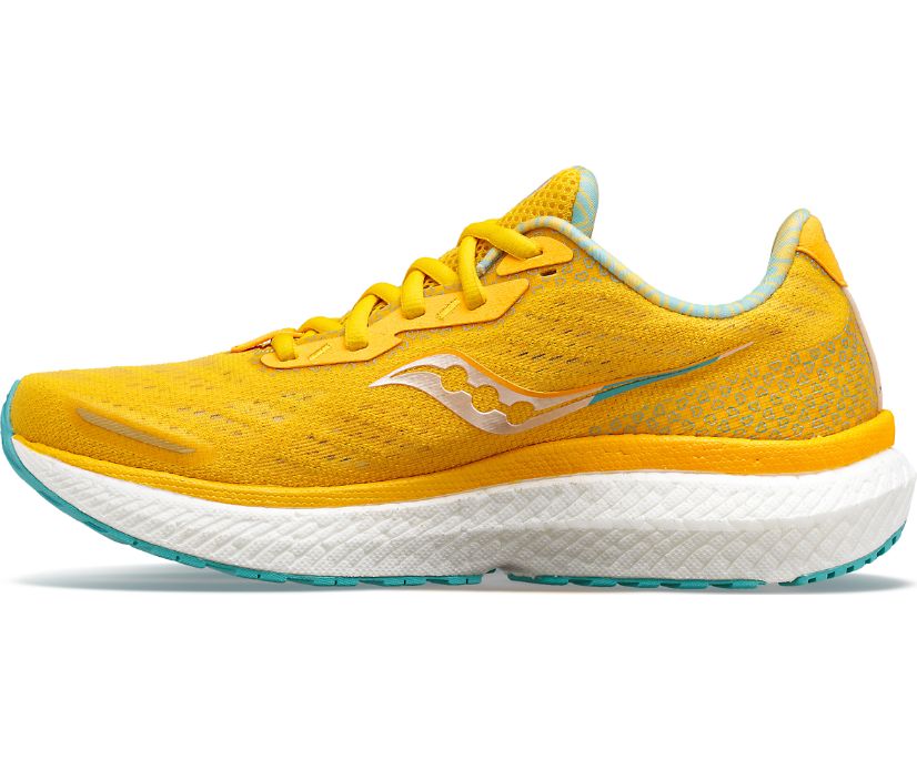 Chaussures Running Saucony Bottomless Love Triumph 19 Femme Jaune | R18168-2