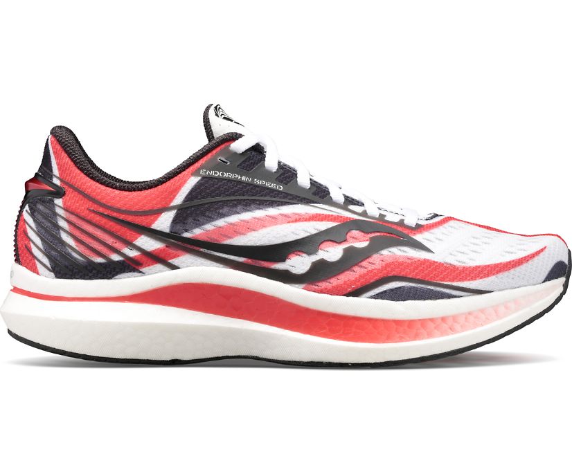 Chaussures Running Saucony Chengdu Endorphin Speed Homme Blanche Rouge | R25702-2