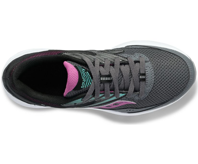 Chaussures Running Saucony Cohesion 15 Femme Grise Foncé Violette | I22105-5