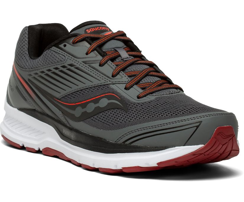 Chaussures Running Saucony Echelon 8 Larges Homme Grise Foncé Rouge | I88694-9