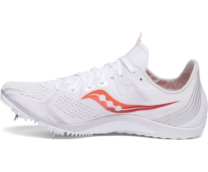 Chaussures Running Saucony Endorphin 3 Femme Blanche Corail | Q11302-7