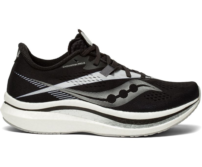 Chaussures Running Saucony Endorphin Pro 2 Femme Noir Blanche | A36617-8