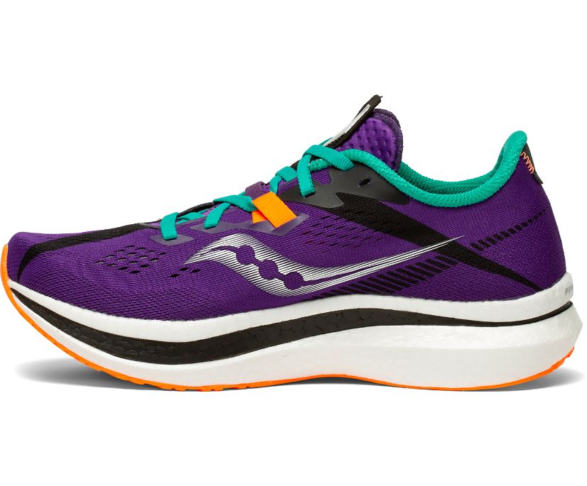 Chaussures Running Saucony Endorphin Pro 2 Femme Violette Vert | A42458-0