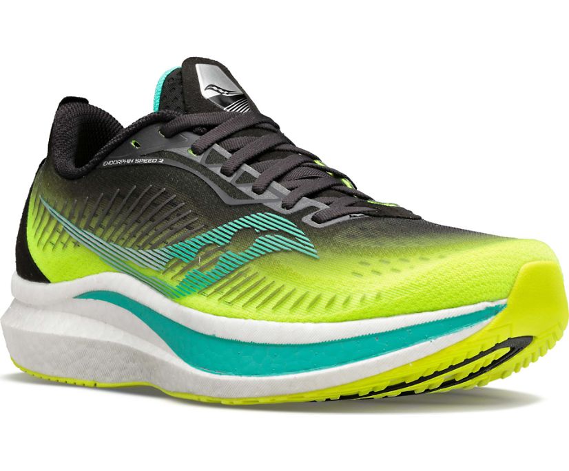 Chaussures Running Saucony Endorphin Speed 2 Homme Vert | A95650-4