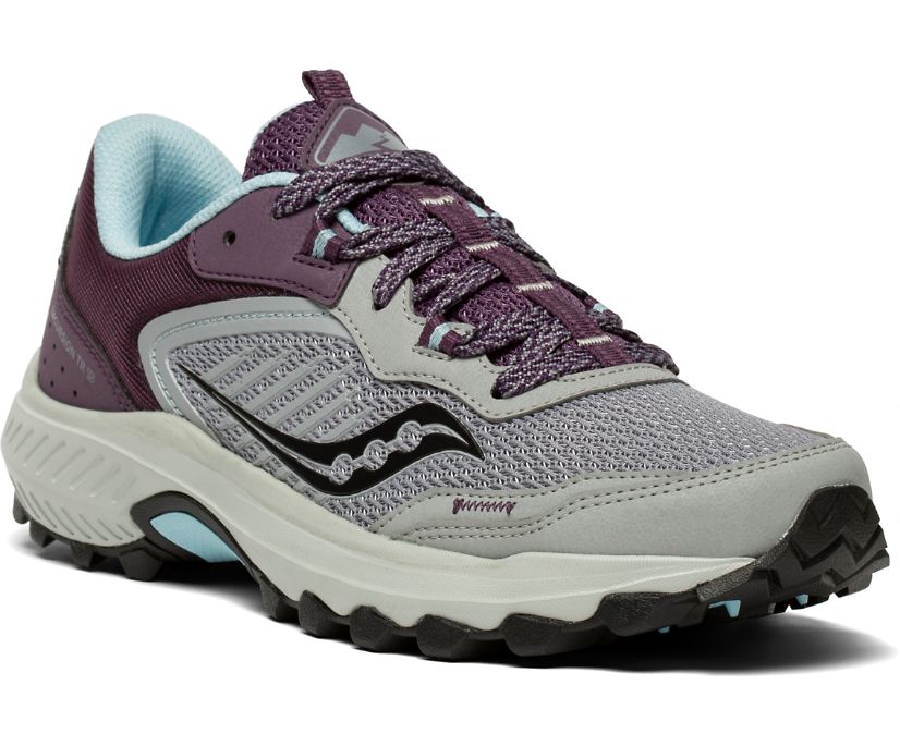 Chaussures Running Saucony Excursion TR15 Femme Grise Violette | K18963-5