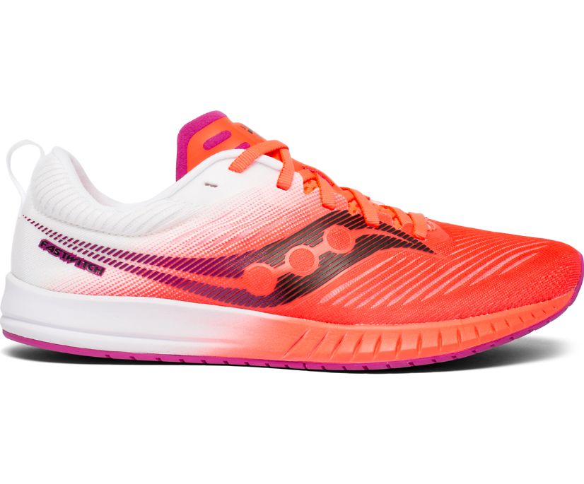 Chaussures Running Saucony Fastwitch 9 Femme Orange Blanche | L17046-6