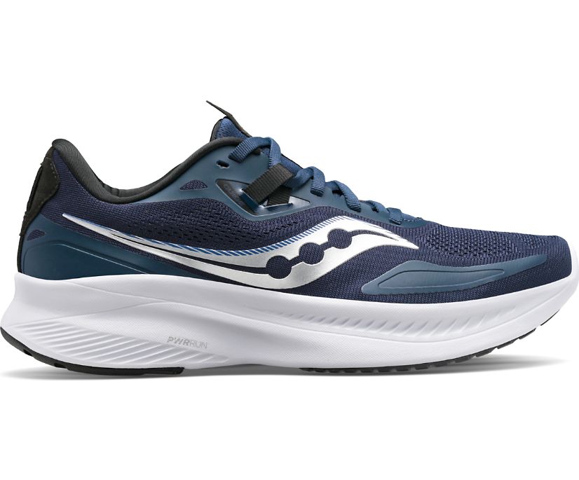 Chaussures Running Saucony Guide 15 Homme Bleu Marine Argent | C11258-1