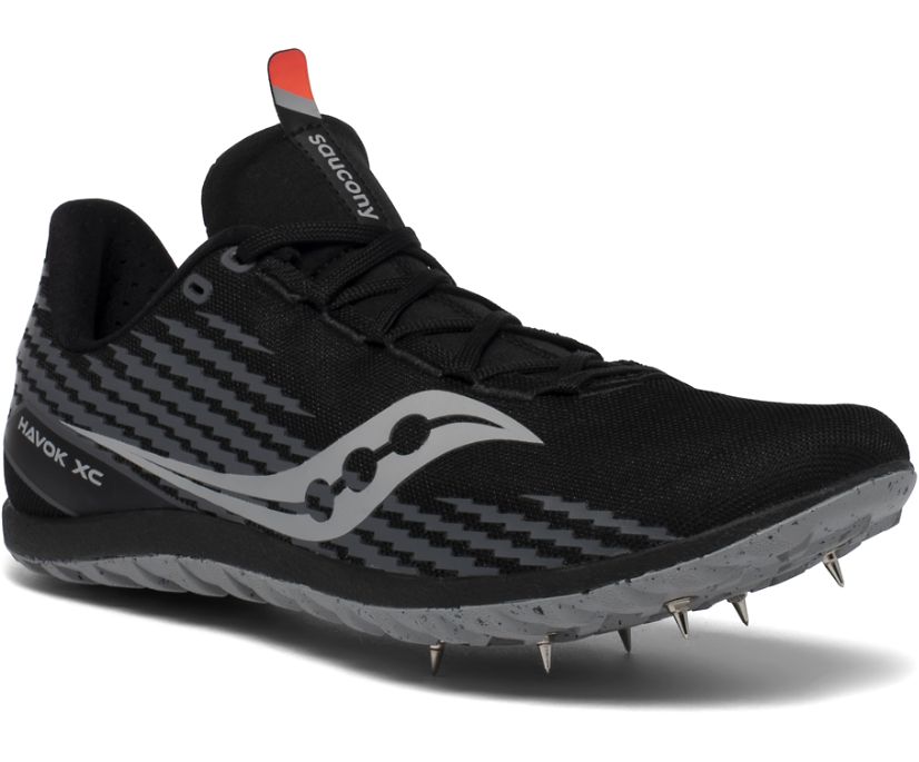 Chaussures Running Saucony Havok XC 3 Spike Homme Noir | R47390-8