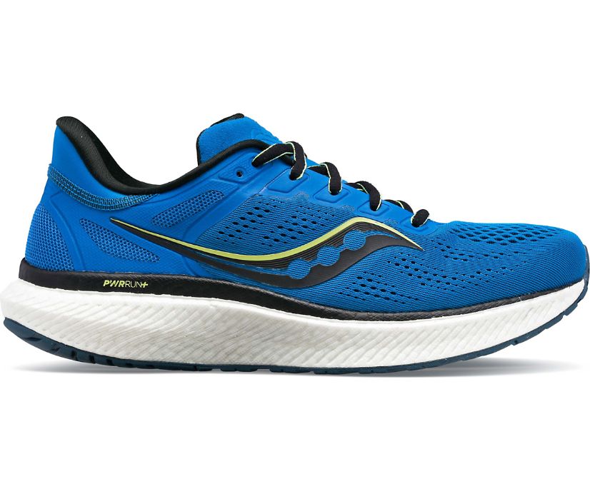 Chaussures Running Saucony Hurricane 23 Homme Bleu Royal Vert Foncé Vert Clair | L88770-2