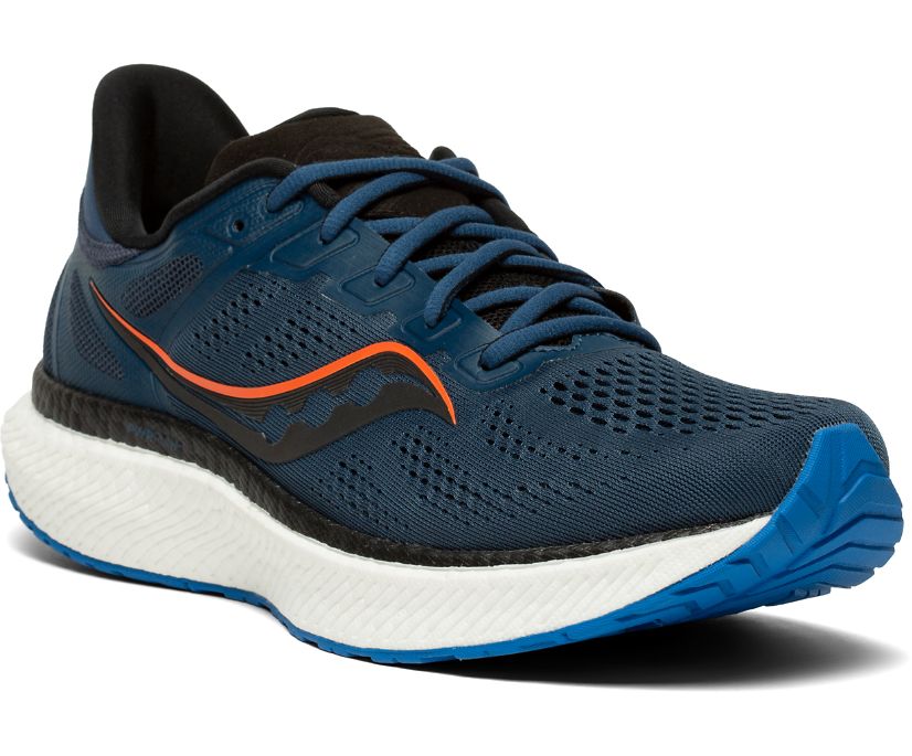 Chaussures Running Saucony Hurricane 23 Homme Bleu Royal Rouge | L8952-0