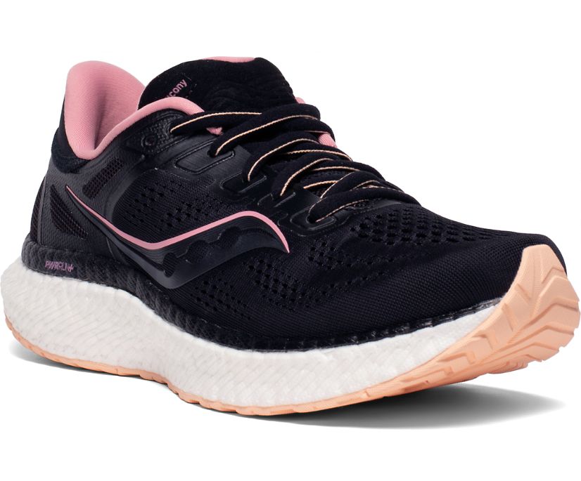 Chaussures Running Saucony Hurricane 23 Femme Noir Rose | L95435-0