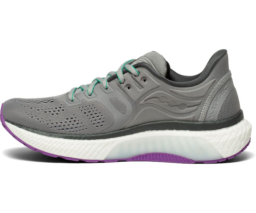 Chaussures Running Saucony Hurricane 23 Femme Grise Violette | L97628-1