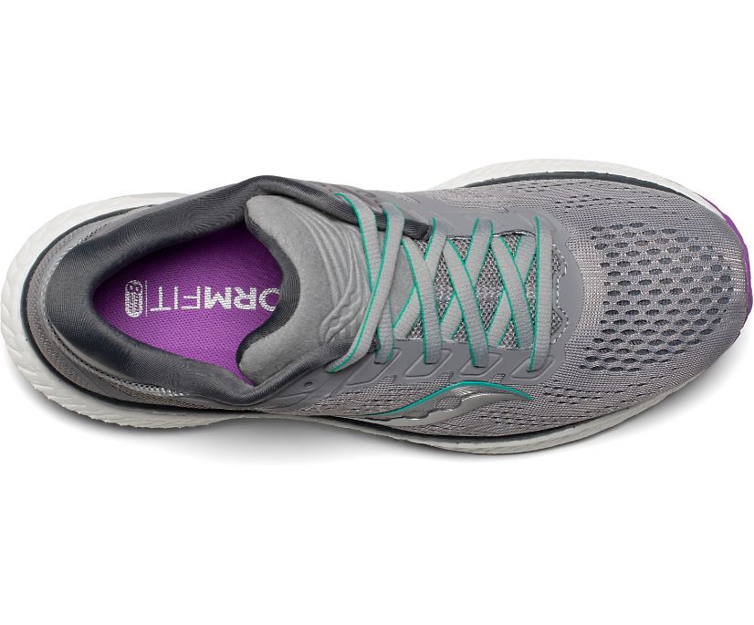 Chaussures Running Saucony Hurricane 23 Femme Grise Violette | L97628-1