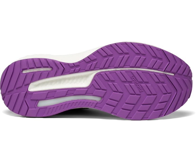 Chaussures Running Saucony Hurricane 23 Femme Grise Violette | L97628-1