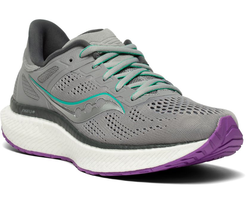 Chaussures Running Saucony Hurricane 23 Femme Grise Violette | L97628-1