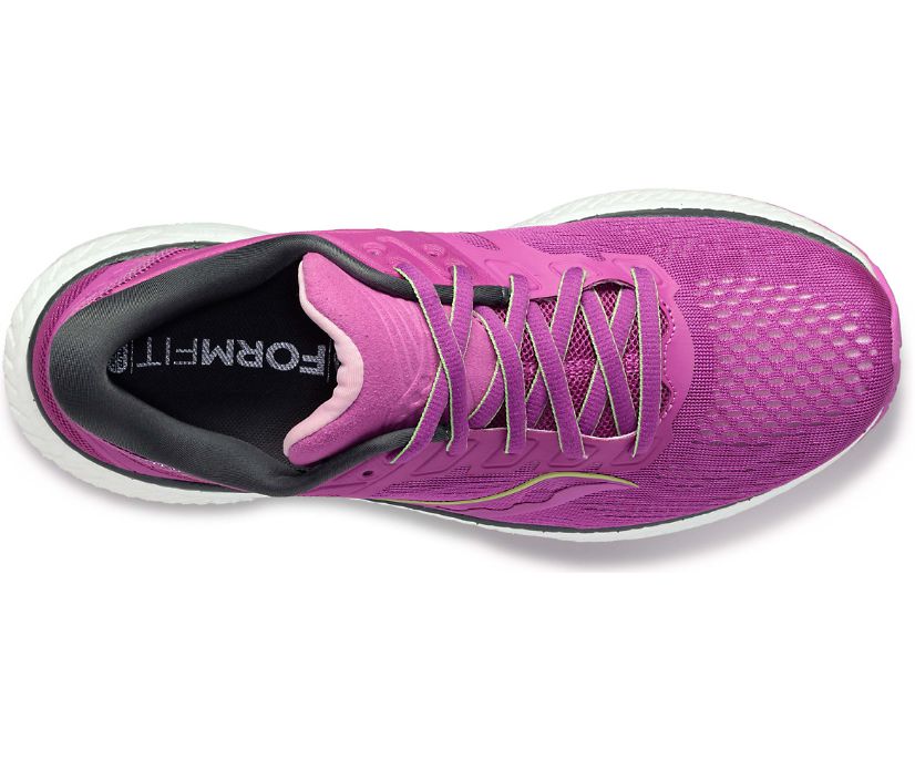 Chaussures Running Saucony Hurricane 23 Femme Violette Jaune | M11669-6