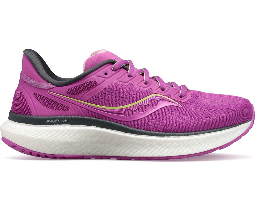 Chaussures Running Saucony Hurricane 23 Femme Violette Jaune | M11669-6