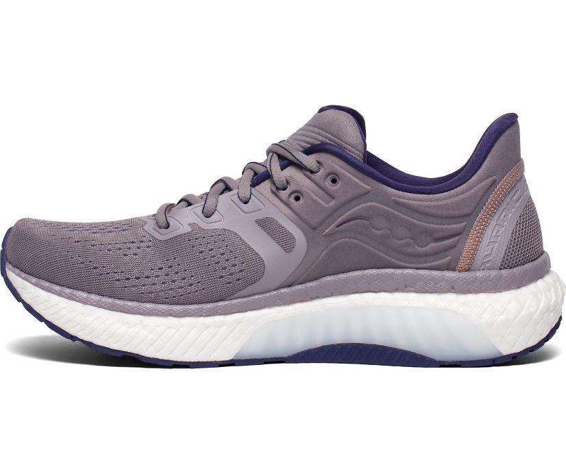 Chaussures Running Saucony Hurricane 23 Femme Grise Violette | M14930-7