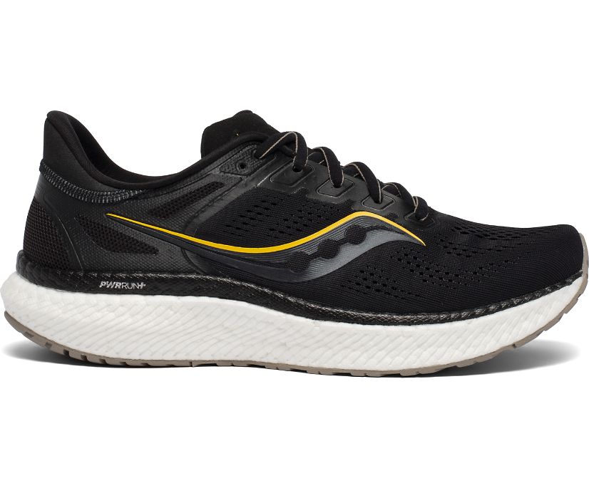 Chaussures Running Saucony Hurricane 23 Larges Homme Noir Doré | M15597-3