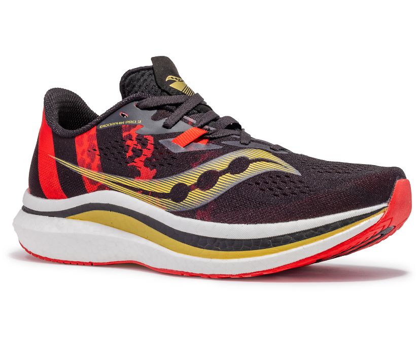 Chaussures Running Saucony Kellen Endorphin Pro 2 Homme Noir Rouge | R69901-9