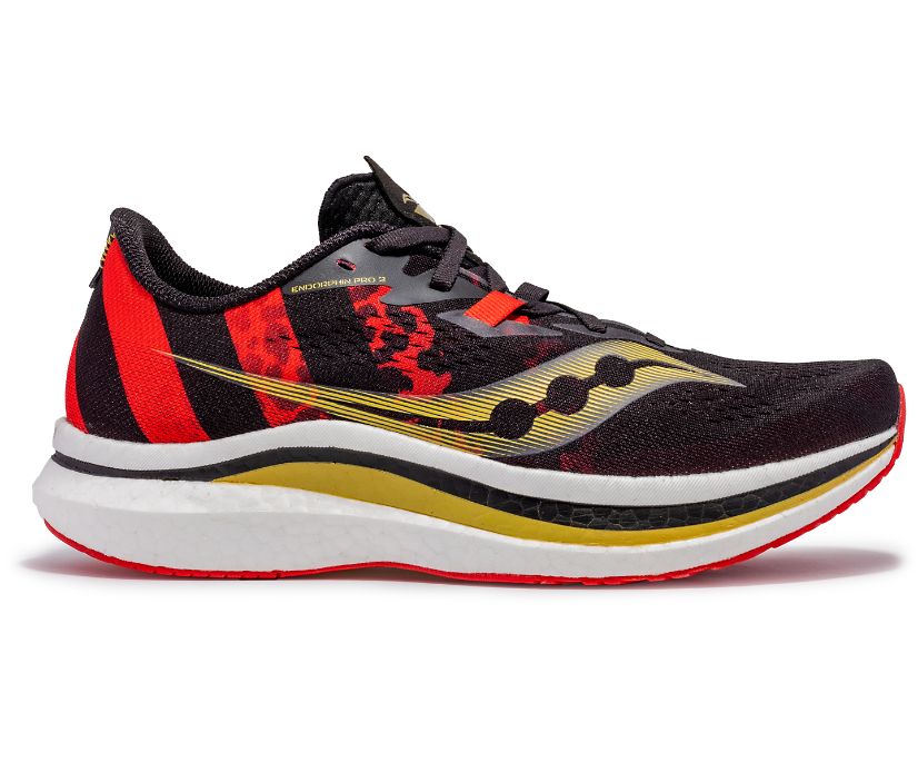 Chaussures Running Saucony Kellen Endorphin Pro 2 Femme Noir Rouge | R77657-1