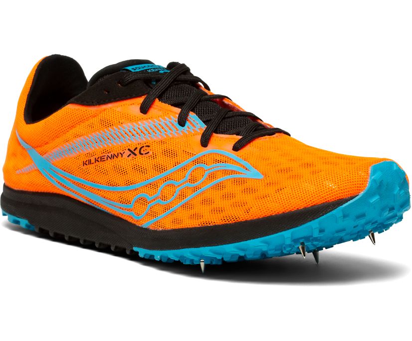 Chaussures Running Saucony Kilkenny XC9 Spike Homme Orange Bleu | Q45350-6