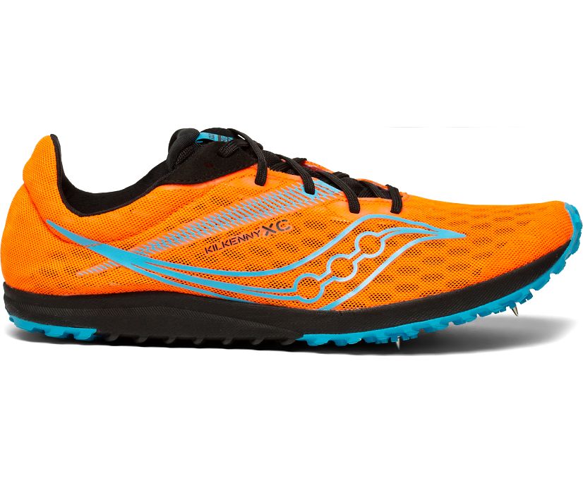 Chaussures Running Saucony Kilkenny XC9 Spike Homme Orange Bleu | Q45350-6