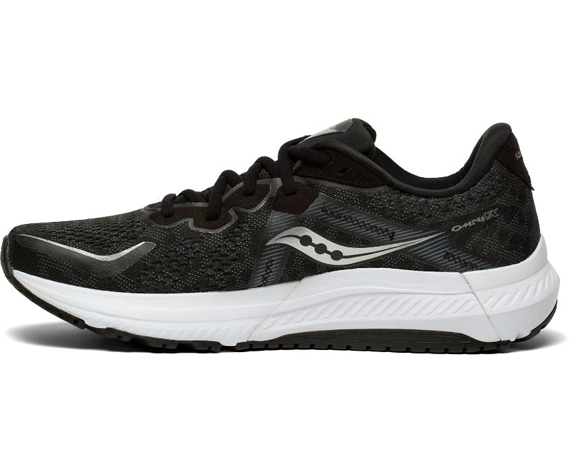 Chaussures Running Saucony Omni 20 Larges Homme Noir Blanche | O45152-0