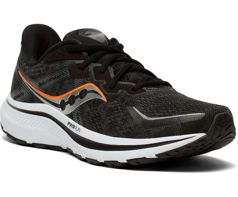 Chaussures Running Saucony Omni 20 Larges Homme Noir Blanche | O45152-0