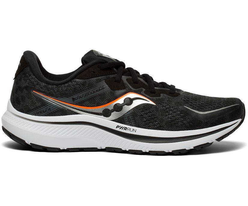 Chaussures Running Saucony Omni 20 Larges Homme Noir Blanche | O45152-0