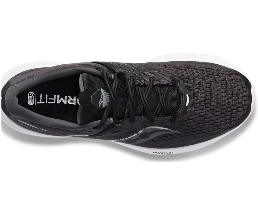 Chaussures Running Saucony Ride 15 Femme Noir Blanche | F50897-6