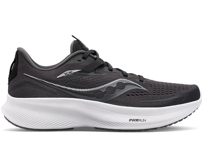 Chaussures Running Saucony Ride 15 Femme Noir Blanche | F50897-6