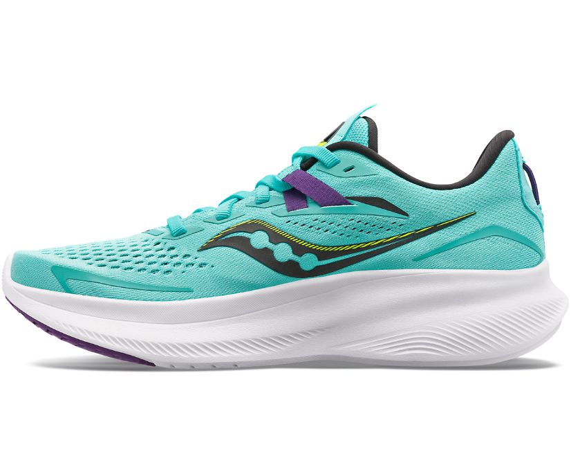 Chaussures Running Saucony Ride 15 Femme Menthe Violette | F58290-2