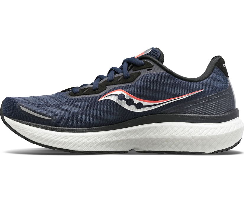 Chaussures Running Saucony Triumph 19 Femme Bleu Marine Argent | H11971-5