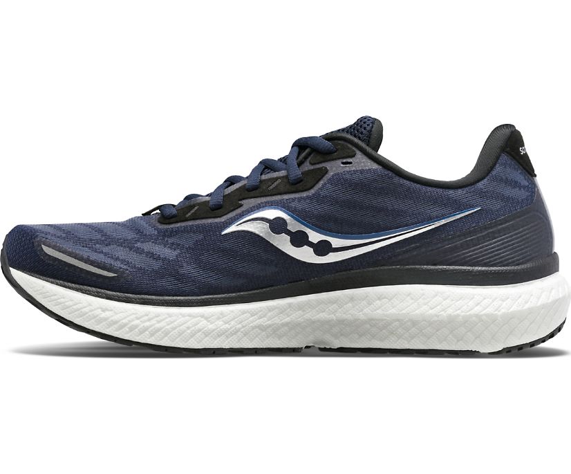 Chaussures Running Saucony Triumph 19 Homme Bleu Marine Argent | F98224-9