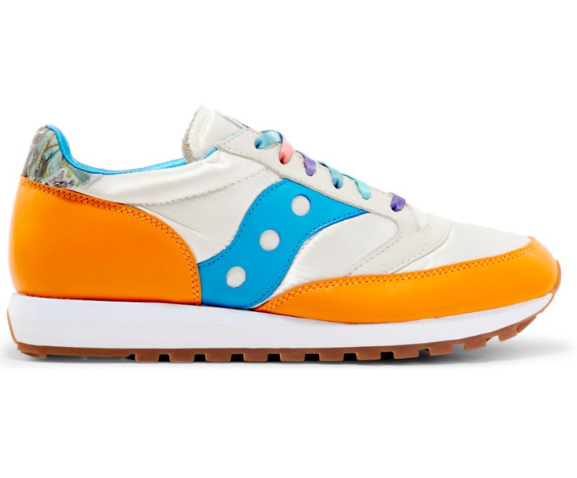 Chaussures Saucony Fiona Jazz 81 Homme Blanche Orange | R40373-3