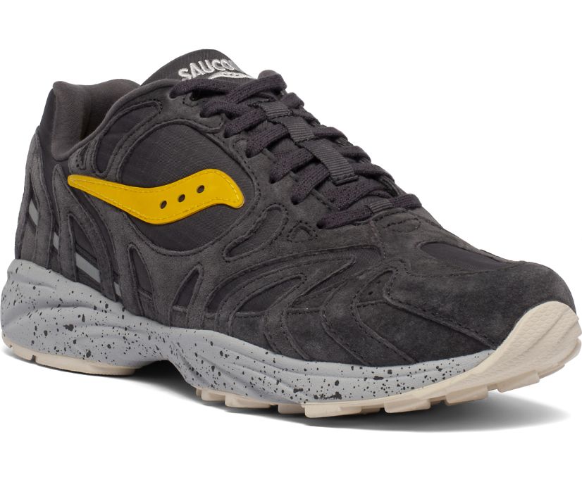 Chaussures Saucony Grid Azura 2000 Femme Noir Grise Jaune | L35618-0