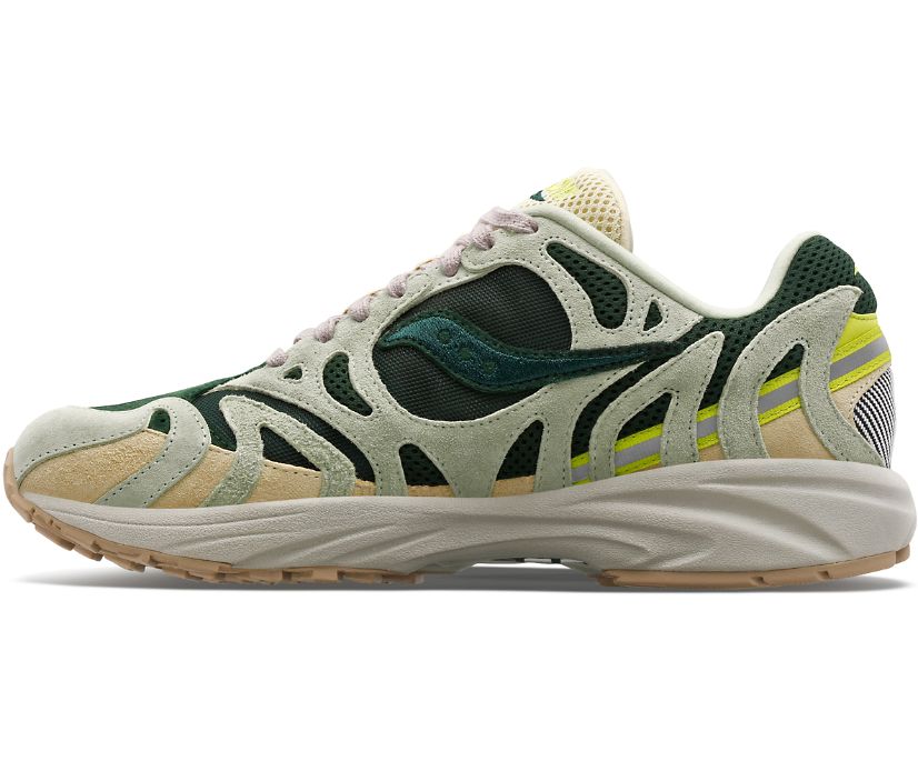 Chaussures Saucony Grid Azura 2000 Femme Vert Clair Vert Foncé | L37494-7