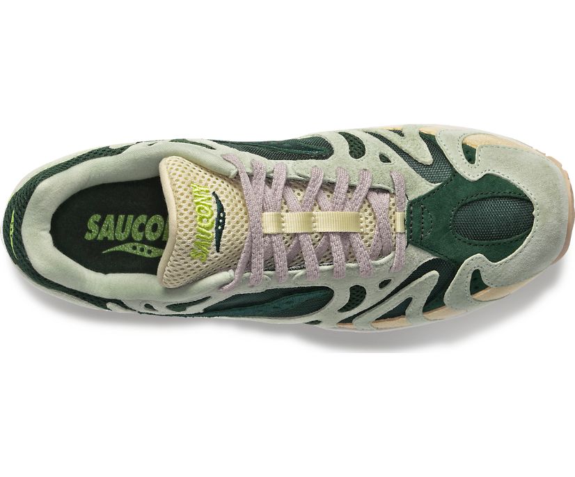 Chaussures Saucony Grid Azura 2000 Femme Vert Clair Vert Foncé | L37494-7