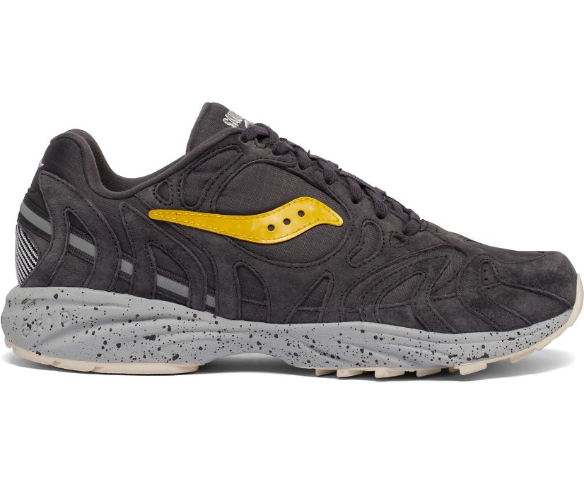 Chaussures Saucony Grid Azura 2000 Homme Noir Grise Jaune | L25604-1