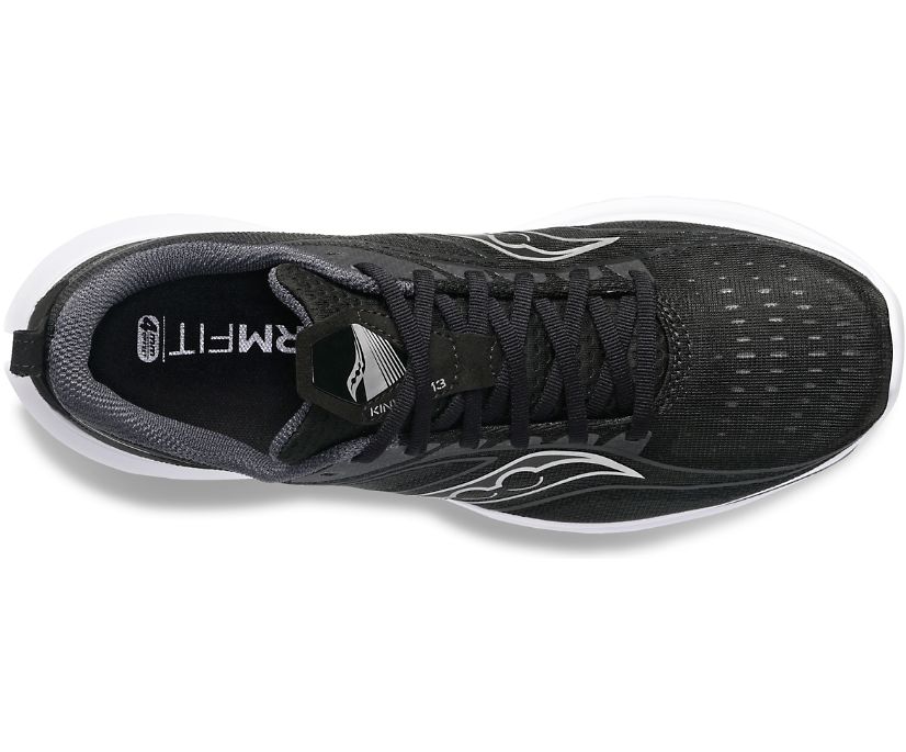 Chaussures Saucony Kinvara 13 Larges Homme Noir Argent | D9236-3