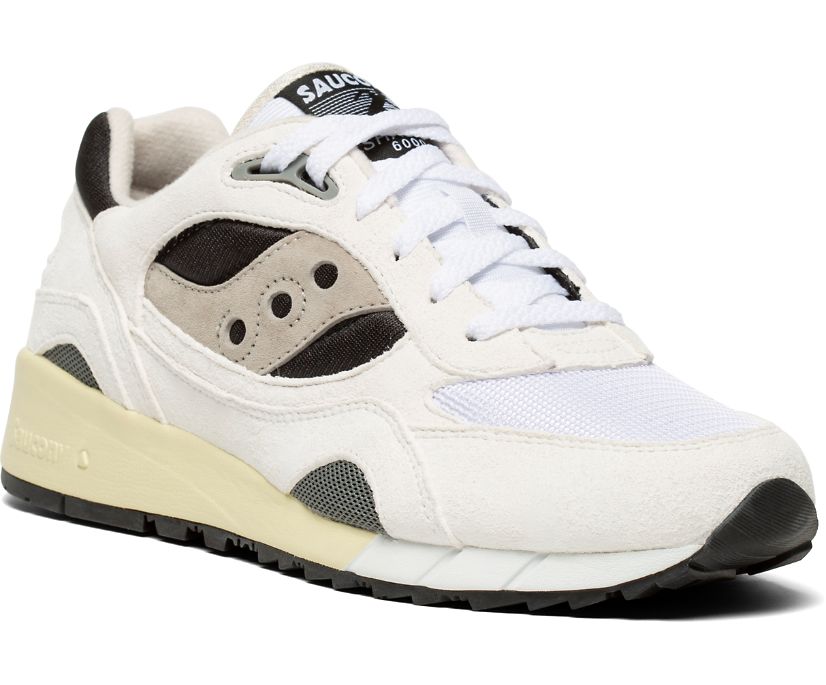 Chaussures Saucony Shadow 6000 Femme Blanche Noir Grise | P3590-8